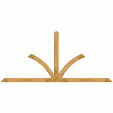 Ekena Millwork Richland Rough Sawn Timber Gable Bracket, Western Red Cedar, 108"W x 49"H x 4"D x 4"F, 11/12 Pitch GBW108X49X0404RIC00RWR